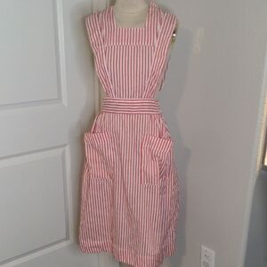 Vintage 60s 70s Candy Striper Pinafor Uniform Danoc Sacramento Sz XSmall